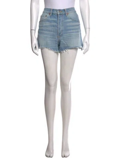 Pre-owned Re/done Mini Shorts In Blue