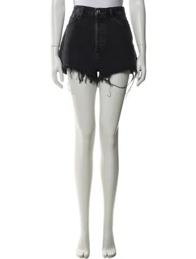 Pre-owned Re/done Mini Shorts In Gray