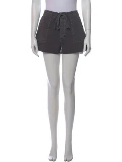 Pre-owned Re/done Mini Shorts In Gray