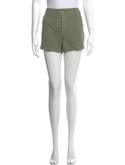Pre-owned Re/done Mini Shorts In Green