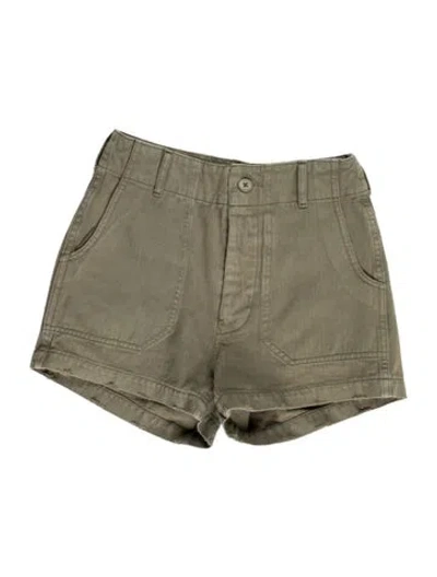 Pre-owned Re/done Mini Shorts In Green