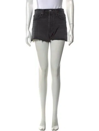 Pre-owned Re/done Mini Shorts In Grey