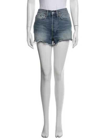 Pre-owned Re/done Mini Shorts In Multi