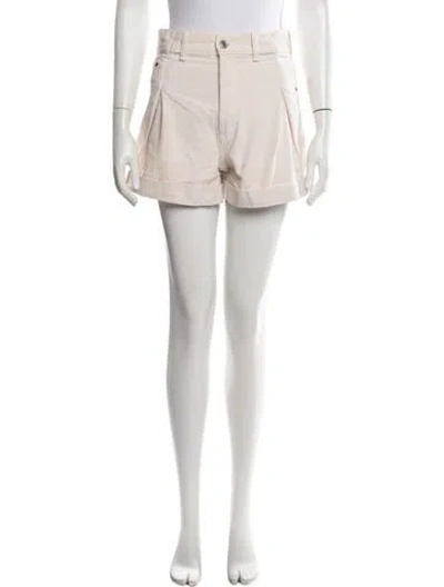 Pre-owned Re/done Mini Shorts In Neutrals
