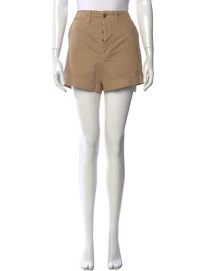 Pre-owned Re/done Mini Shorts In Neutrals