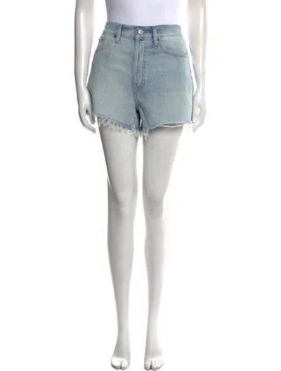 Pre-owned Re/done Mini Shorts W/ Tags In Blue