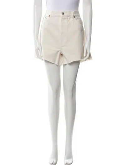 Pre-owned Re/done Mini Shorts W/ Tags In Neutral
