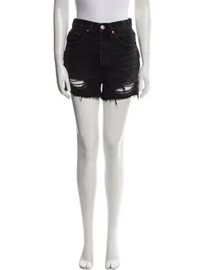 Pre-owned Re/done Mini Shorts In White