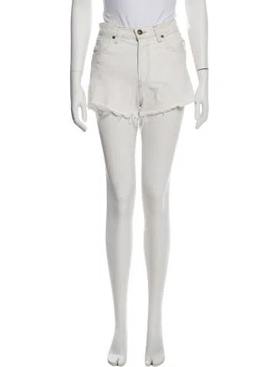 Pre-owned Re/done Mini Shorts In White