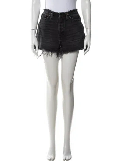 Pre-owned Re/done Mini Shorts In White