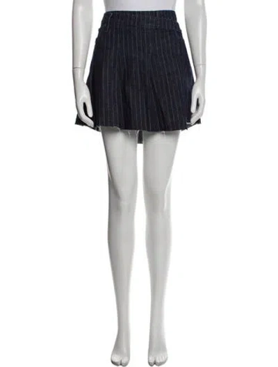 Pre-owned Re/done Mini Skirt In Black