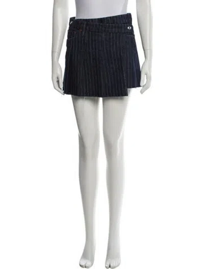 Pre-owned Re/done Mini Skirt In Black