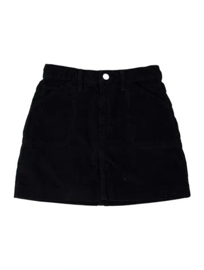 Pre-owned Re/done Mini Skirt In Blue