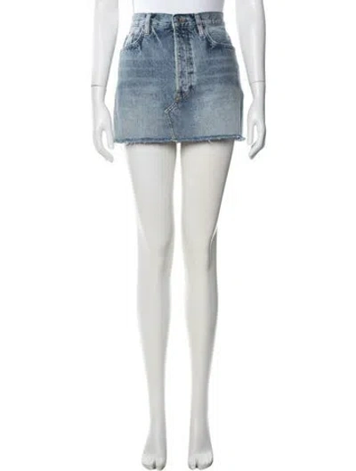 Pre-owned Re/done Mini Skirt In Multi