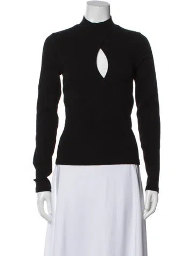 Pre-owned Re/done Mock Neck Long Sleeve Top In Multi