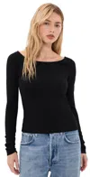 Re/done Monroe Tee Black In Black