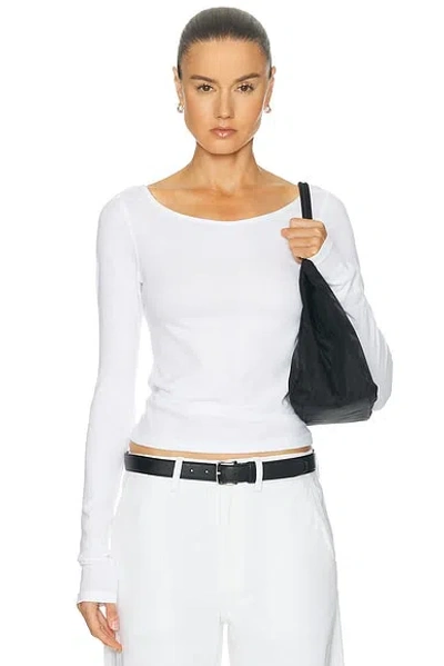 Re/done Monroe Tee In White