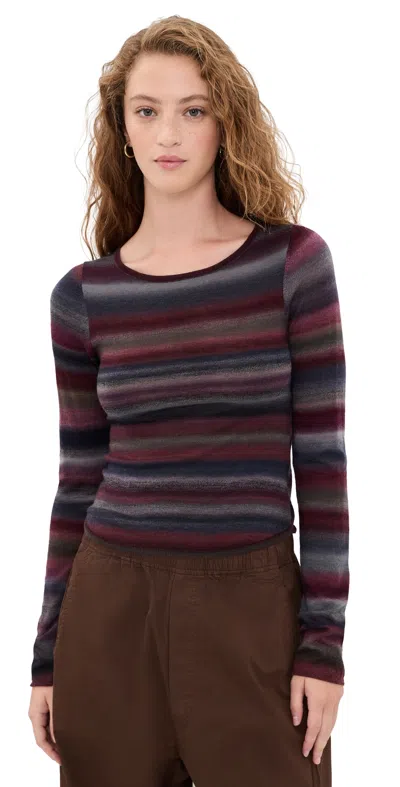 Re/done Nicki Pullover Mulberry Combo