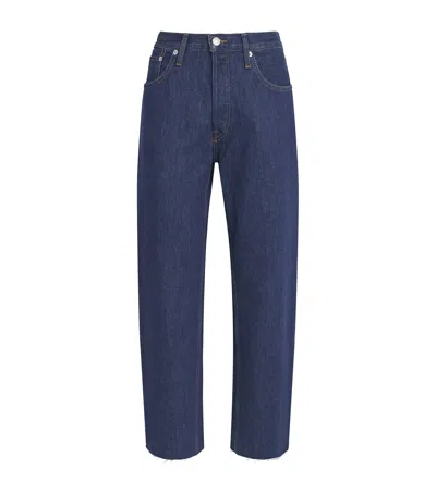 Re/done Re-done Nico Mid-rise Barrel-leg Jeans In Blue