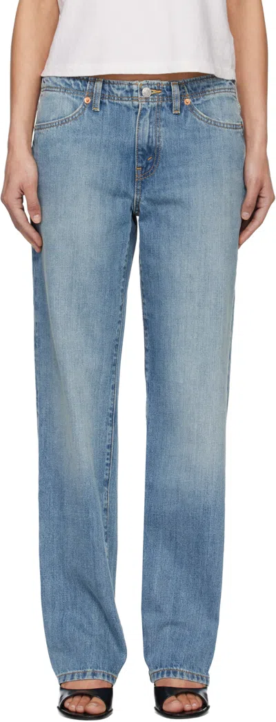 Re/done Non-stretch Denim Jeans In Purple