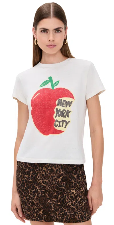 Re/done Nyc Classic Tee Vintage White