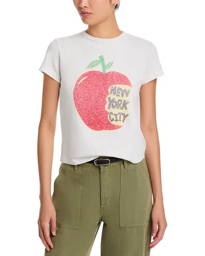 Re/done Nyc Classic Tee In White