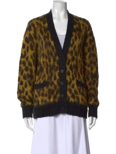 Pre-owned Re/done Nylon Animal Print Sweater In Multi