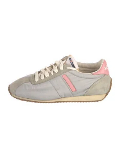Pre-owned Re/done Nylon Colorblock Pattern Athletic Sneakers In Grey