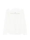 Re/done Olivia Press-stud Top In Multi