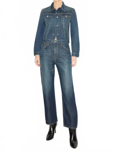 Re/done Ollie Relaxed Boyfriend Jean In Barely Worn Flow In Multi