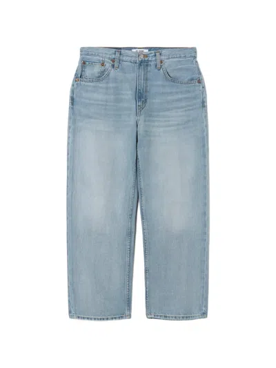 Re/done Ollie Straight-leg Jeans In Blue