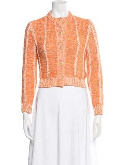 Pre-owned Re/done Open Front Sweater In Orange