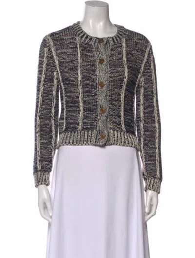 Pre-owned Re/done Patterned Crew Neck Sweater In Multi