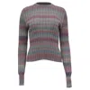 Re/done Poor Boy Rib Sweater In Multicolor Wool In Multi