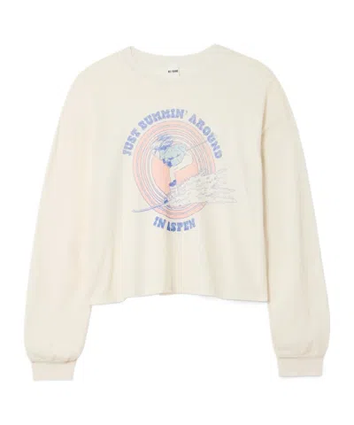 Re/done Printed Cotton-jersey T-shirt In White