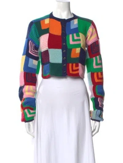 Pre-owned Re/done Printed Crew Neck Sweater In Multi