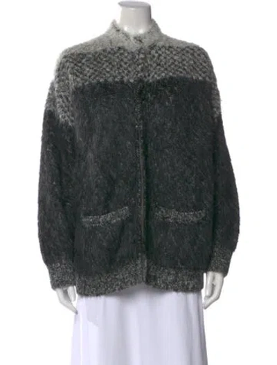 Pre-owned Re/done Printed Mock Neck Sweater In Multi