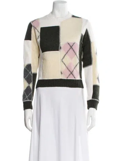 Pre-owned Re/done Printed Mock Neck Sweater W/ Tags In Multi