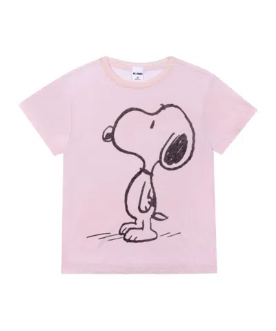 Re/done Printed Short-sleeved T-shirt In Pink