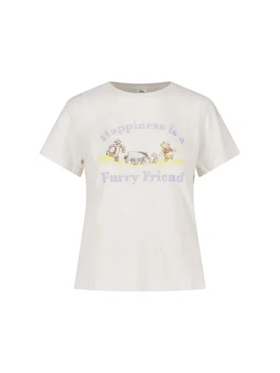 Re/done Printed T-shirt In White