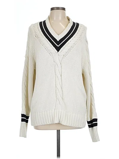 Pre-owned Re/done Pullover Sweater In Ivory