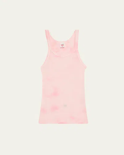 Re/done Ribbed Scoop-neck Tank Top