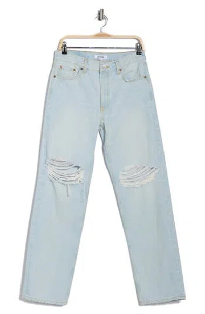 Re/done Ripped Loose Jeans In Blue