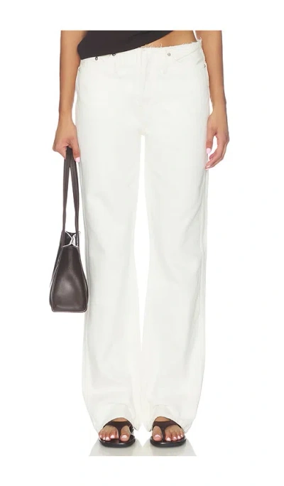 Re/done Roxy Loose Wide Leg Jeans In White