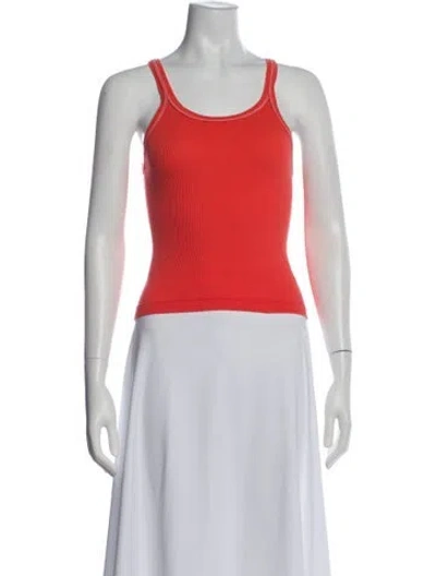 Pre-owned Re/done Scoop Neck Sleeveless Top In Brown