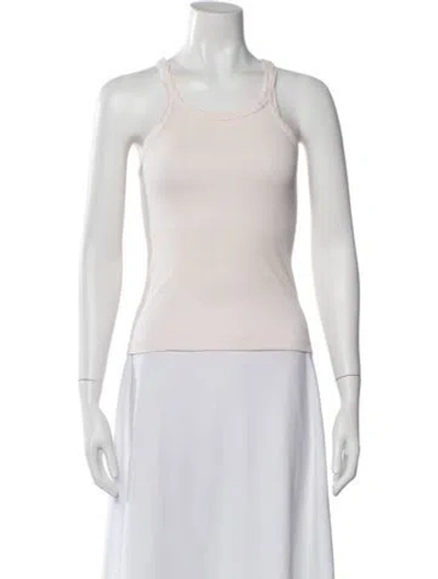 Pre-owned Re/done Scoop Neck Sleeveless Top In Neutral