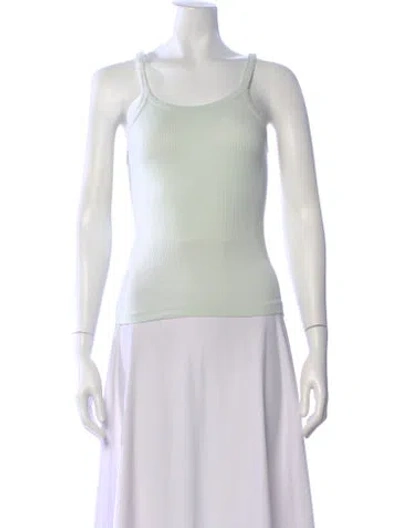 Pre-owned Re/done Scoop Neck Sleeveless Top In White