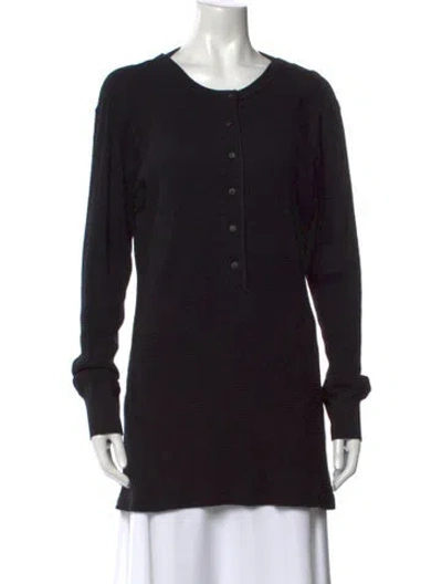 Pre-owned Re/done Scoop Neck Sweater In Black