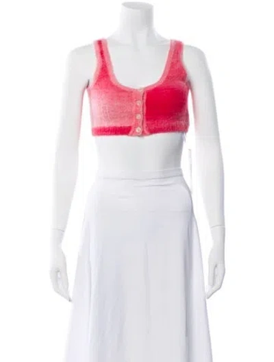 Pre-owned Re/done Scoop Neck Sweater In White
