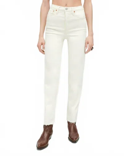 Re/done Seventies Stovepipe Jeans In Vintage White